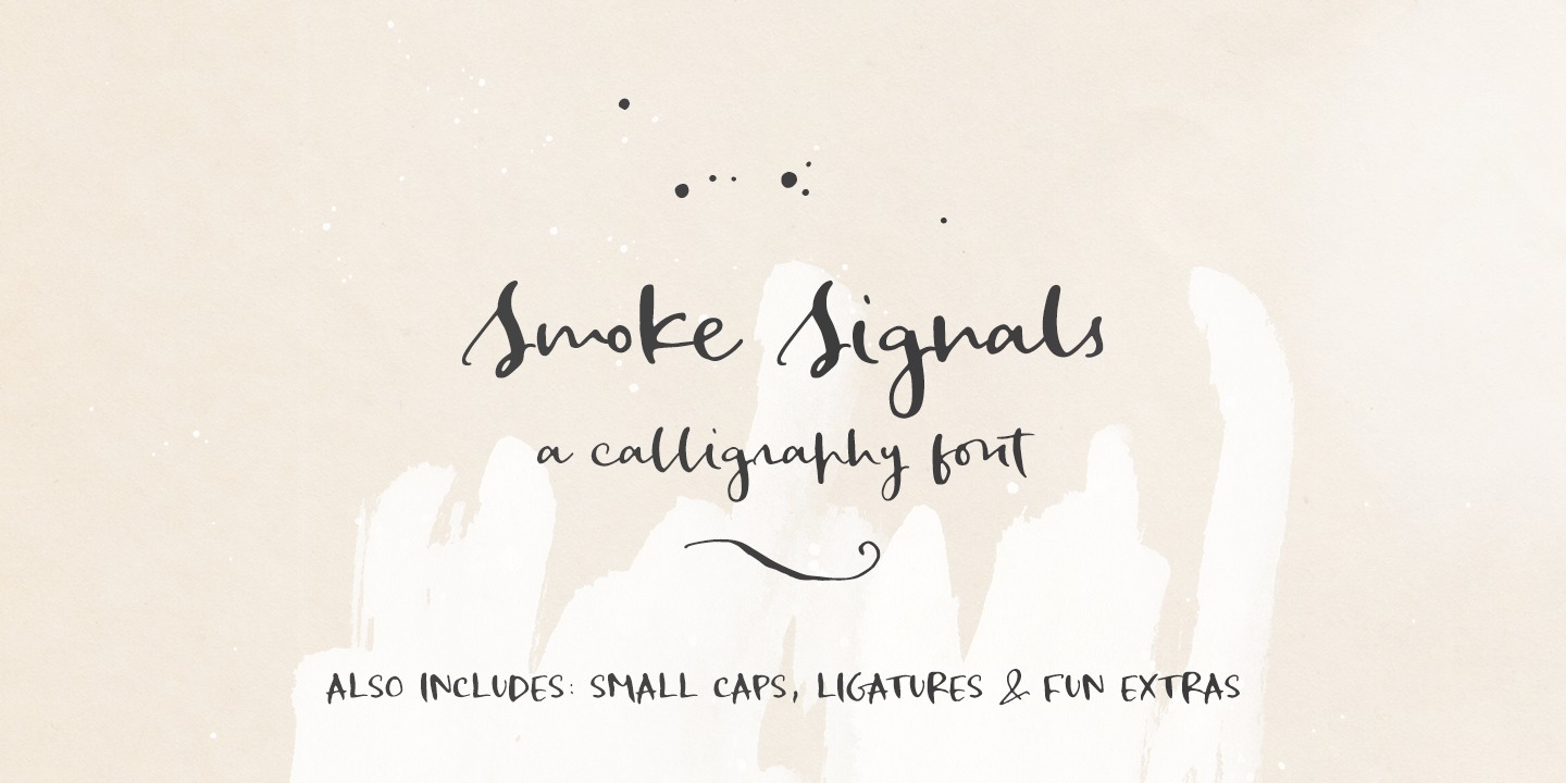 Przykładowa czcionka Smoke Signals #1